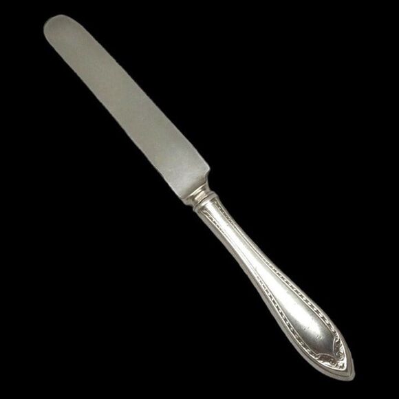 Oneida Community Plate Sheraton Old French Hollow Knife-Bolster-Monogram S - Picture 2 of 5